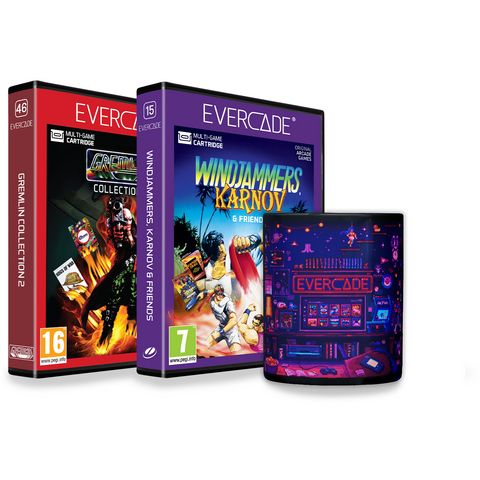 Gremlin Collection 2 and Windjammers, Karnov and Friends Cartridge Bundle